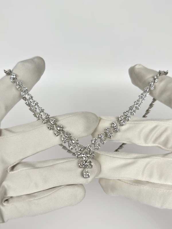 Earrings without a brand DIAMOND 27.03 CT E-H/VVS1-VS2  NECKLACE NN27.03 5