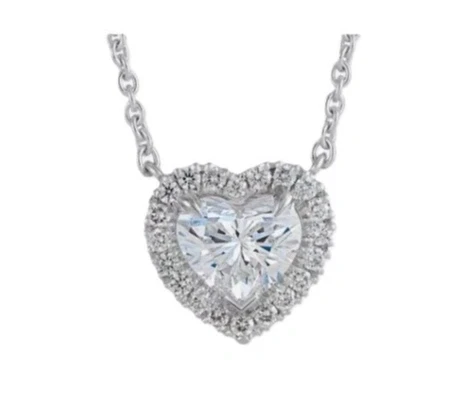 HEART DIAMOND PENDANT 1.01 CT H/VS2