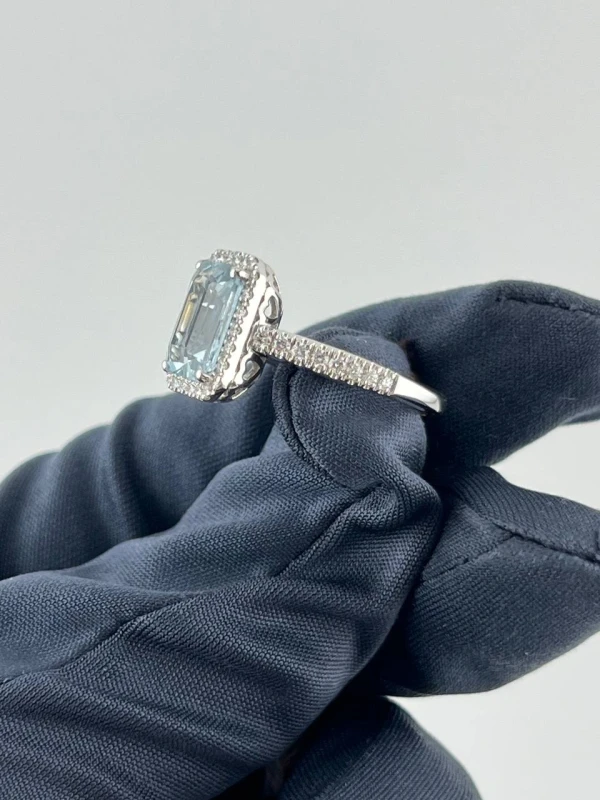 CRIVELLI Aquamarine 3.06 ct Diamond Ring 372-2048-M/53315258 6