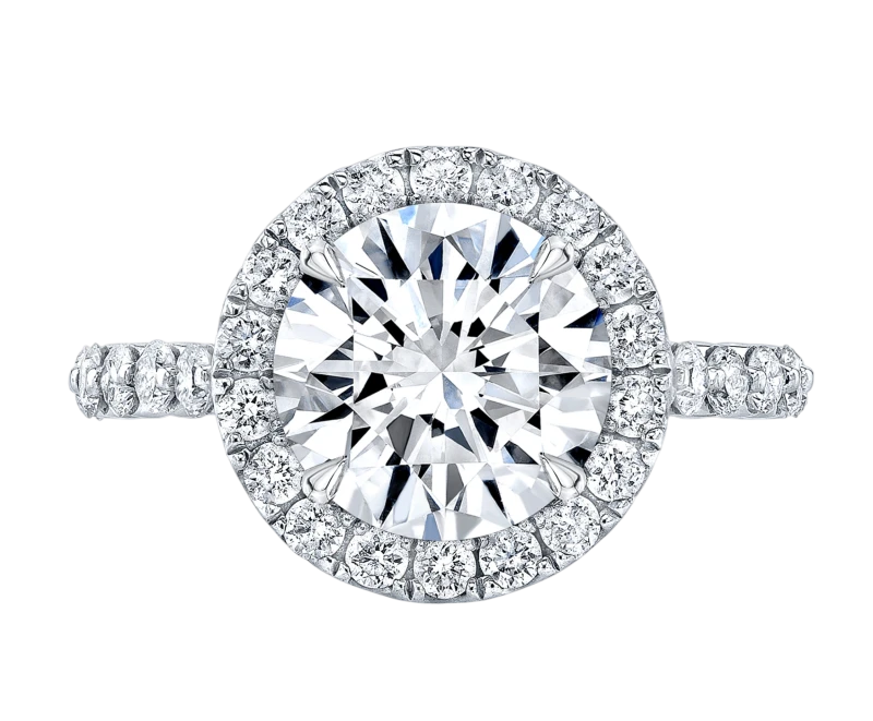 High Jewelry ring, Round Diamond 4.03 ct F/VS1 (SIZE 52)