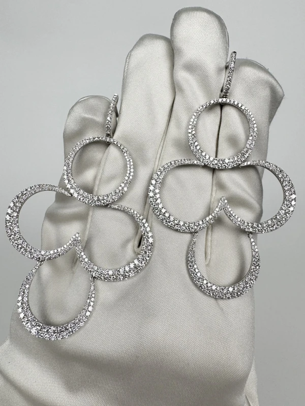 Jacob & Co DIAMOND CLOVER EARRING 020812 4