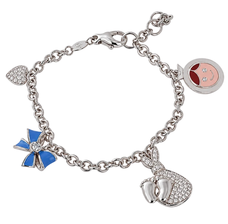 BABY BOY AND MOM BRACELET (SIZE 17.5)