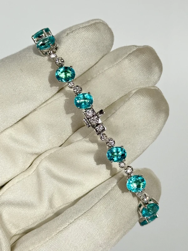 No name PARAIBA TOURMALINE 11.70 CT BRACELET PARAIBA 11.70 CT 3