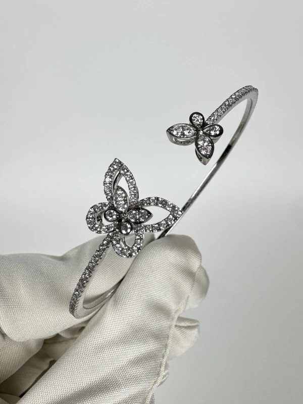 Graff BUTTERFLY SILHOUETTE OPEN DIAMOND BANGLE RGB501-S 4