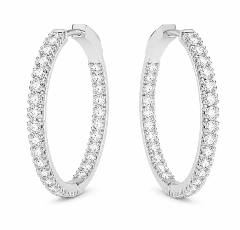 KONGO DIAMOND 1.10 CT SMALL EARRINGS