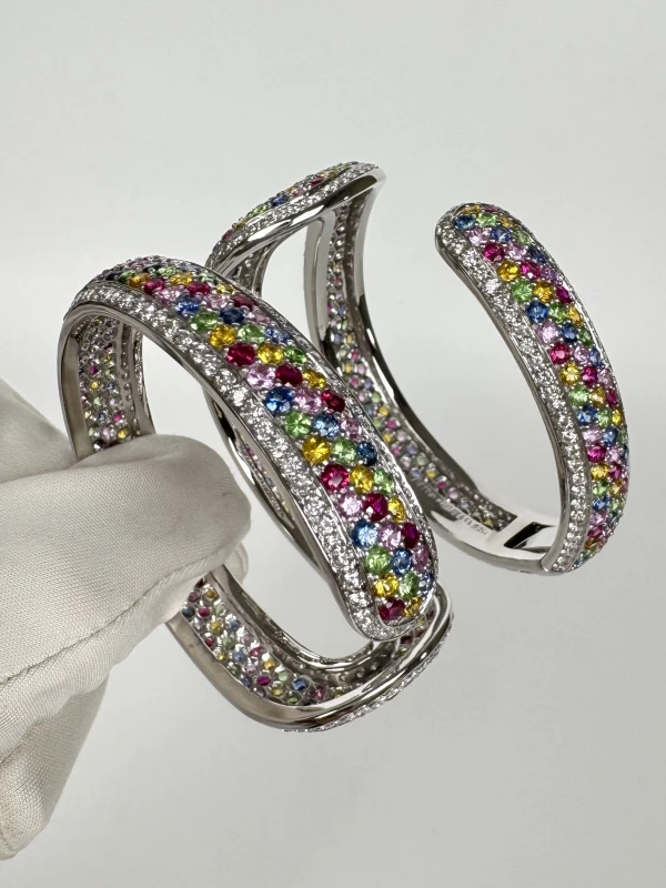 No name MULTI GEMSTONES BRASELET BY MICHELE DEILA VALLE MDV 3