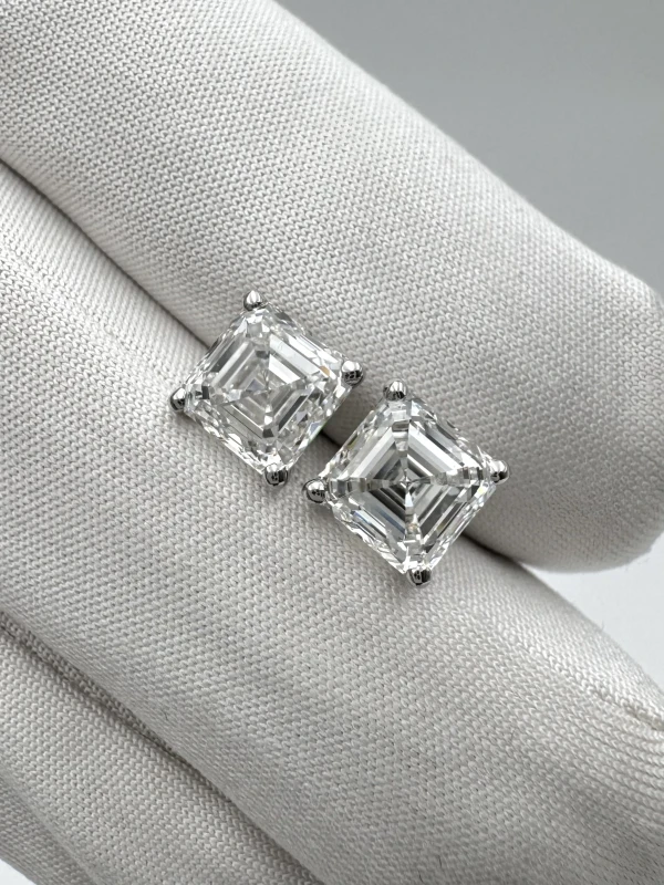 No name ASHER DIAMOND 2.01 - 2.00 CT G/VS2 EARRINGS (GIA) 7565-2.01-2.00 CT 5