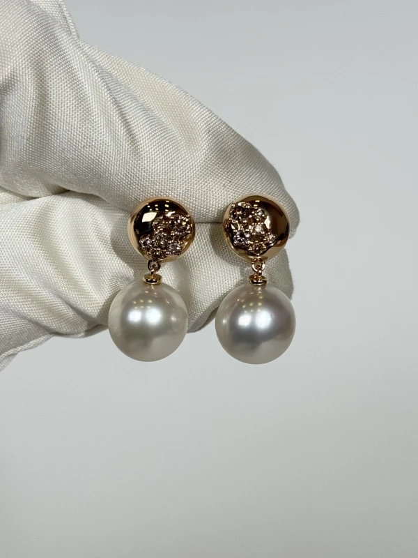 UTOPIA PEARL AND DIAMOND EARRINGS YN05RB04 4