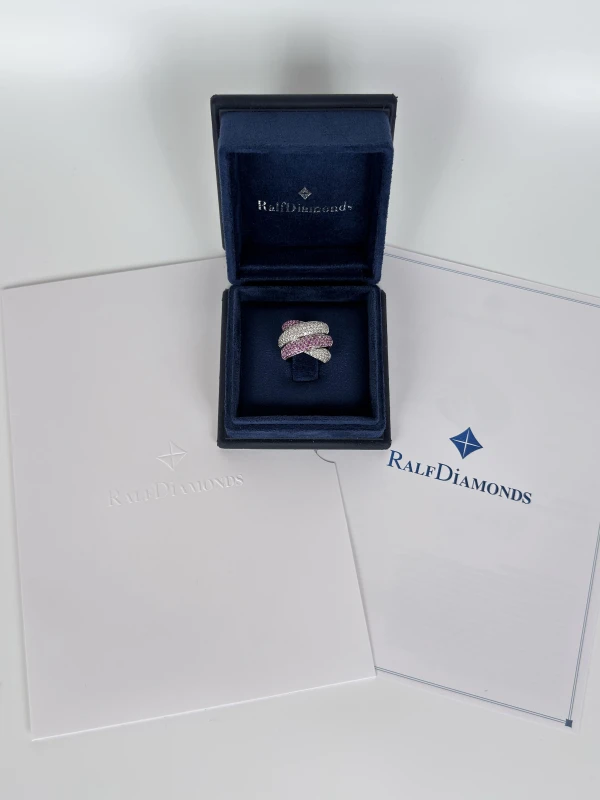 RalfDiamonds DIAMOND & SAPPHIRE RING RDef/vvs 4