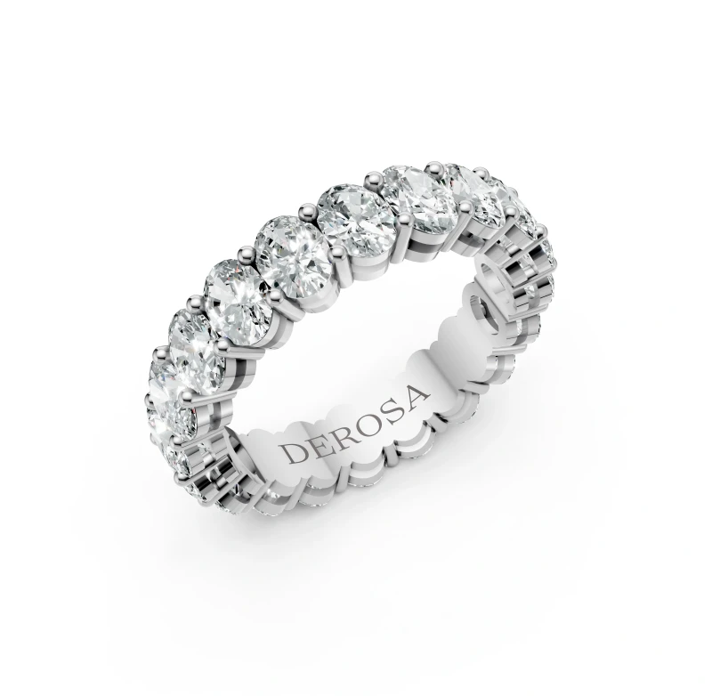OVAL DIAMONDS 4.22 CT RING (SIZE 53)