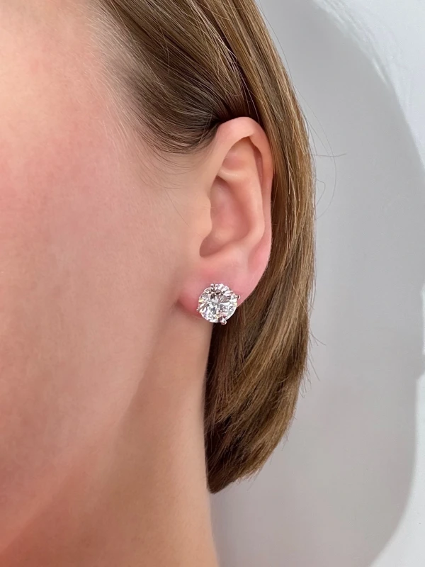 Earrings without a brand ROUND DIAMONDS 4.01-4.28 G/VS1 EARRINGS (GIA) NN4.01-4.28 G/VS1 (GIA) 2