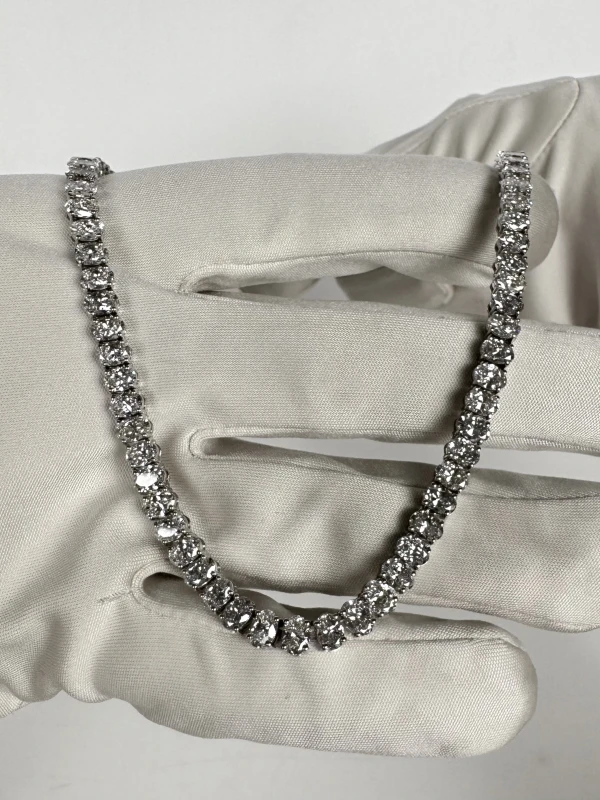 RalfDiamonds OVAL DIAMONDS 27.68 CT NECKLACE NN27.68CT 4