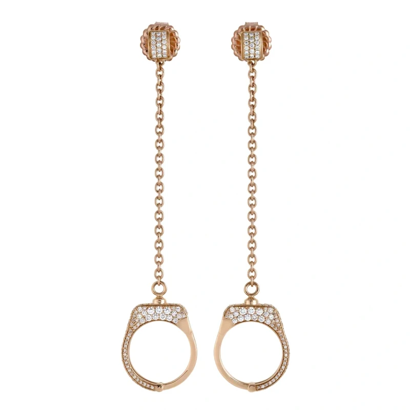Jacob & Co Love Lockdown Hanging Diamond Earrings 92561136 1