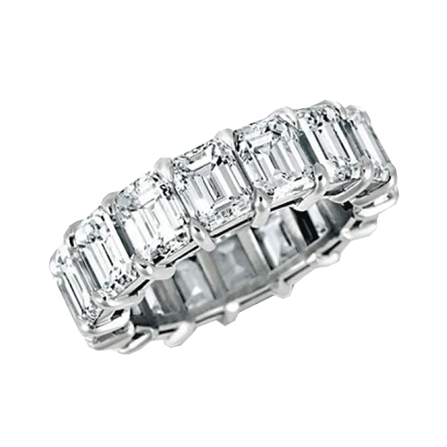 EMERALD DIAMOND 12.00 CT I/VS RING (SIZE 52)
