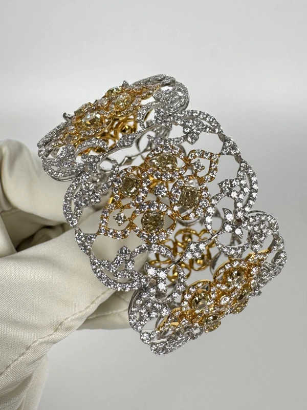 RalfDiamonds YELLOW&WHITE DIAMONDS BRACELET RFD0223 3