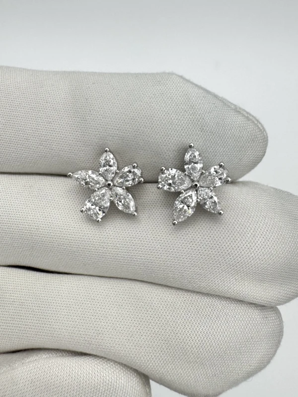 Tiffany & Co Victoria Mixed Cluster Earrings 34939934 4
