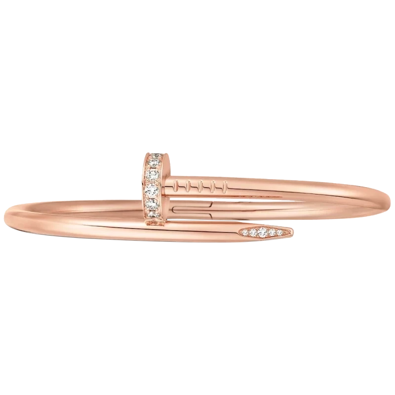 Cartier JUSTE UN CLOU BRACELET, ROSE GOLD, DIAMONDS (SIZE 15) B6048615 2