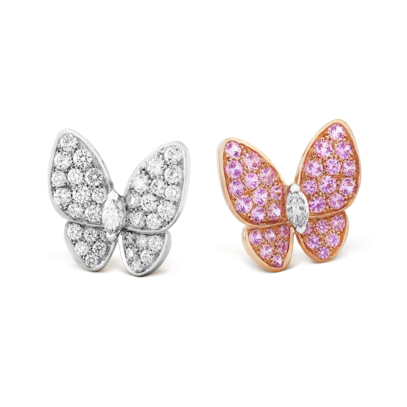 Two Butterfly earrings