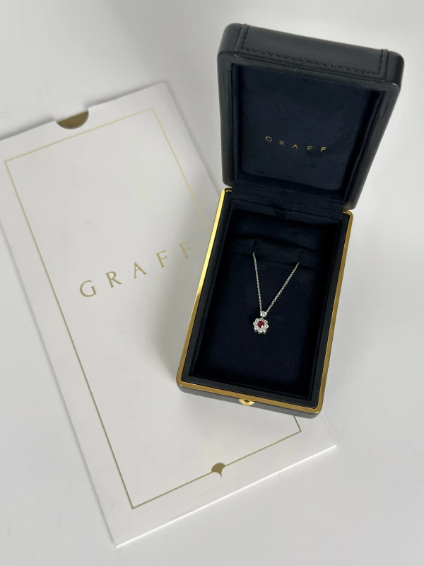 GRAFF ROUND RUBY 0.30 CT PENDANT RGP0.30 CT 4