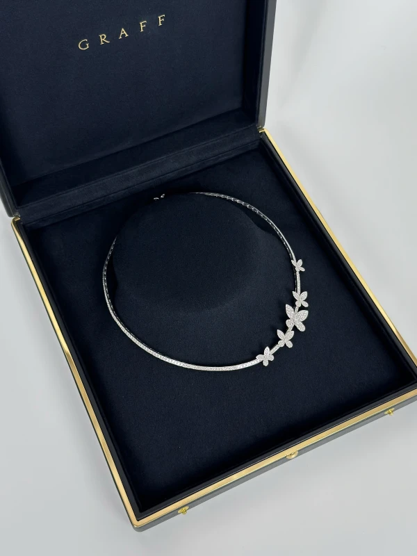 GRAFF Pavé Butterfly Abstract Diamond Necklace RGN891 7