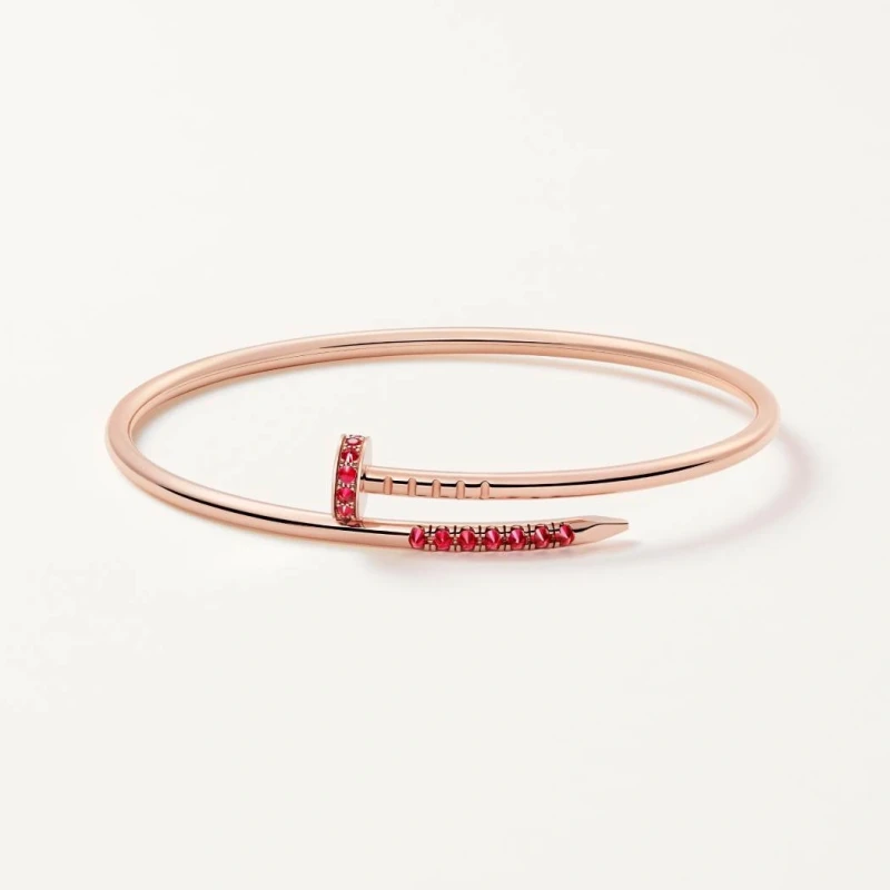Cartier JUSTE UN CLOU BRACELET, SMALL MODEL, RUBIES (SIZE 19) B6092519 3