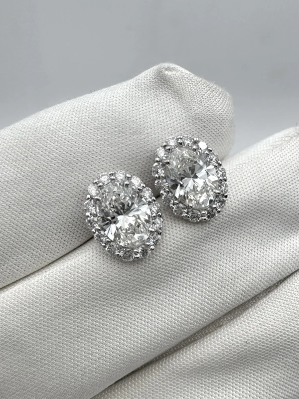 RalfDiamonds OVAL DIAMONDS 1.05-1.06 CT H/VS1 EARRINGS RFD 1.05-1.06 CT 4
