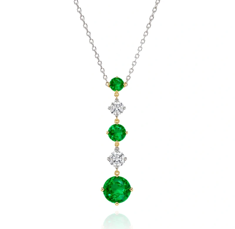 EMERALD & DIAMOND SYMPHONY PENDANT