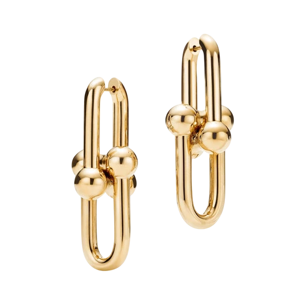 Tiffany & Co Tiffany HardWear Extra Large Link Earrings in Yellow Gold 38087983 4