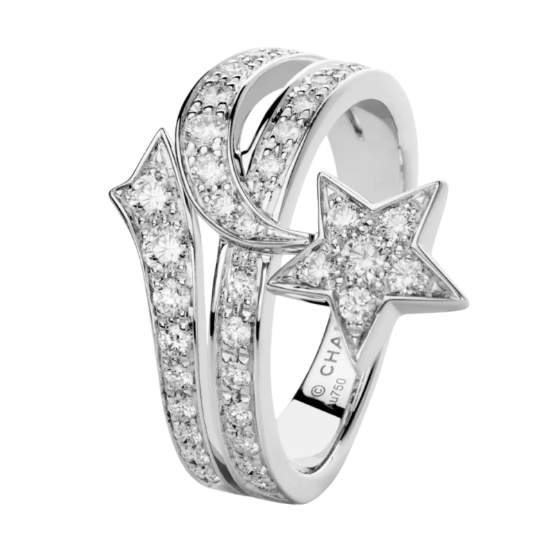CHANEL  Comète Géode Ring (size 52) J1612 1