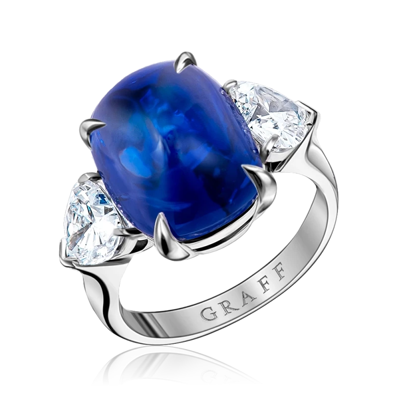 GRAFF КОЛЬЦО С САПФИРОМ (RIYAL BLUE SAPPHIRE RING) 14.51 CT 14,51 SAPPHIRE RING