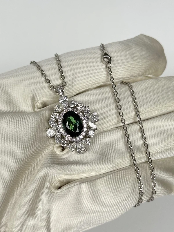 No name BLUISH-GREEN—PURPLISH-PINK ALEXANDRITE 4.12 CT, INDIA, TRANSFORMER RING (GRS) A4.12ct 5