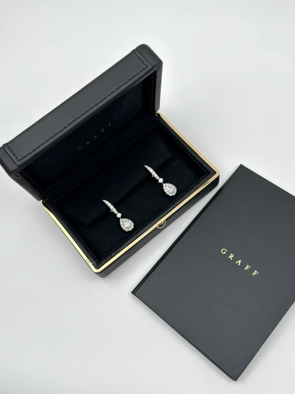 GRAFF Icon Pear Shape Diamond Earrings RGE1523 4