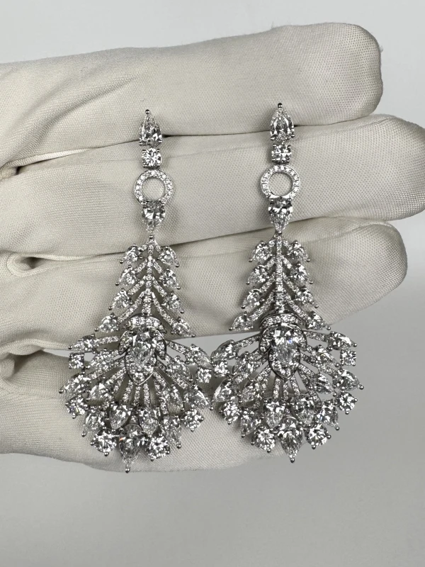 RalfDiamonds COCTAIL DIAMOND 9.90 CT EARRINGS RFD 9.90 CT 3