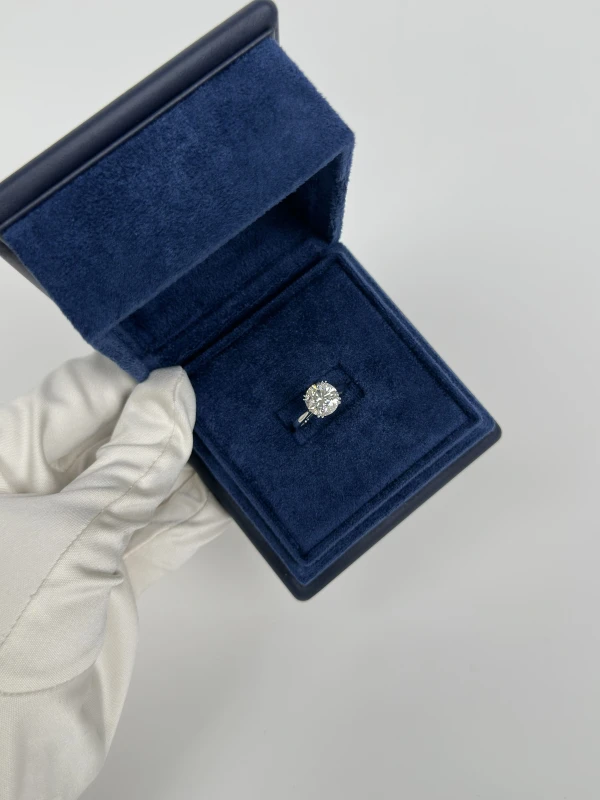 СЕРЬГИ NO NAME ROUND DIAMOND 3.41 CT H/VS1 RING (SIZE 53) NN3.21H 6
