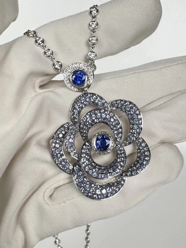 Adler FLOWER SAPPHIRE NECKLACE 100444 4
