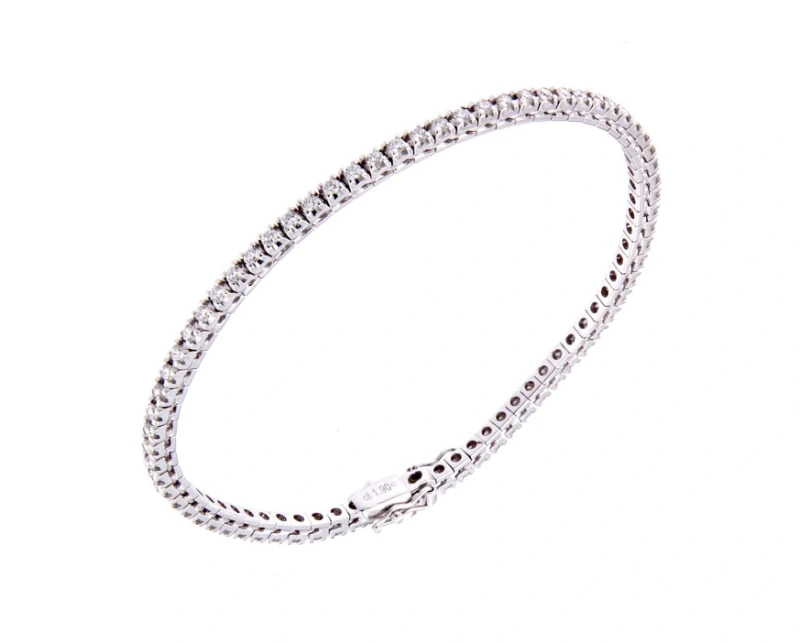 Браслет из белого золота с бриллиантами 1Ct