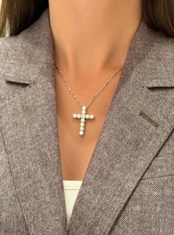 DeRosa CROSS PENDANT 3.32 CT G-H/VVS-VS GIA C885058 5