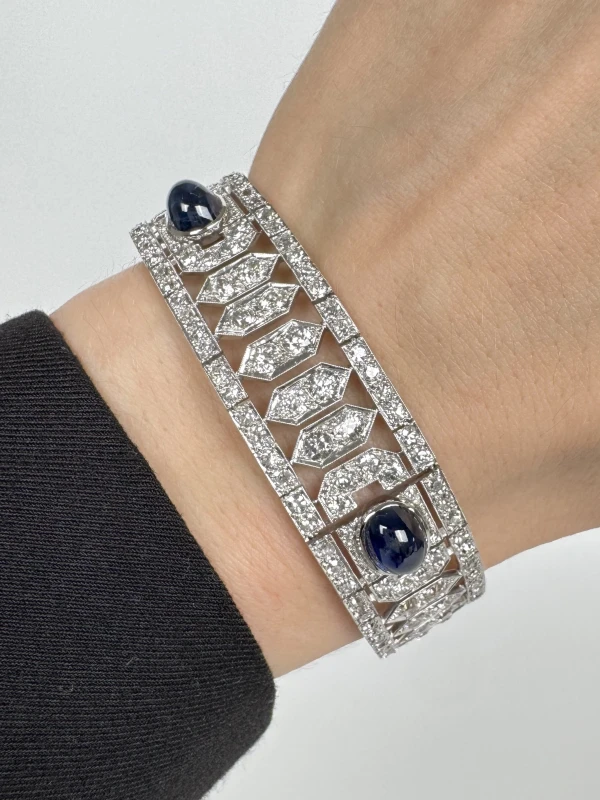RalfDiamonds SAPPHIRE&DIAMONDS BRACELET (SIZE 18) art.d 5