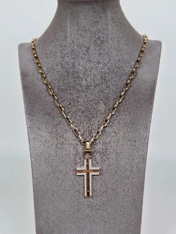 Baraka DIAMOND CROSS PENDANT BRK788 2