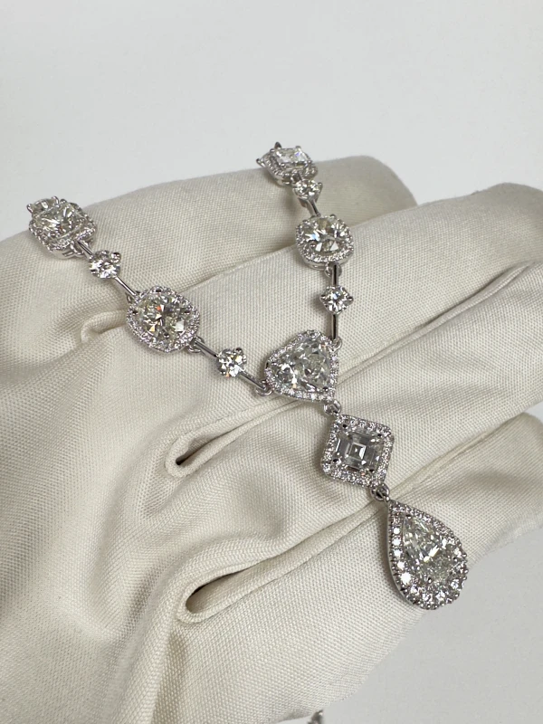 RalfDiamonds MIX SHAPES 22.97 CT F-G/VS1-VS2 NECKLACE RD22.97CT 5