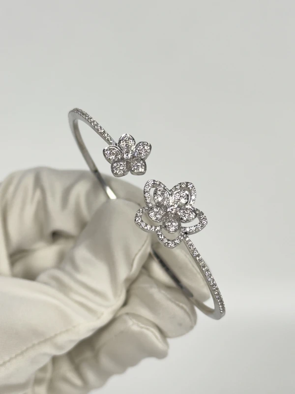 Graff Wild Flower Open Diamond Bangle RGB513 4