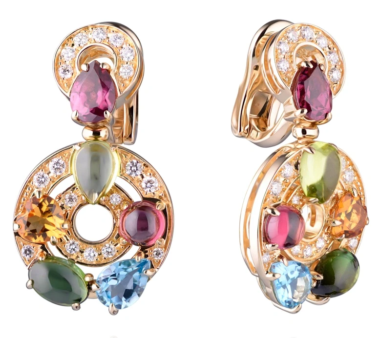 ASTRALE MULTICOLOR GEMSTONE EARRINGS