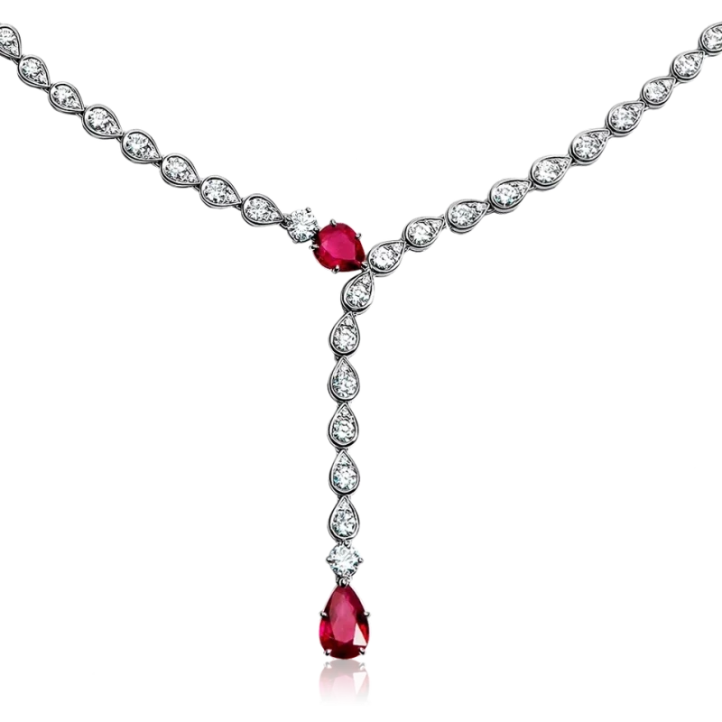 Ювелірні прикраси RUBY 5.55 CT &  DIAMOND 8.78 CT SET NN311375 2