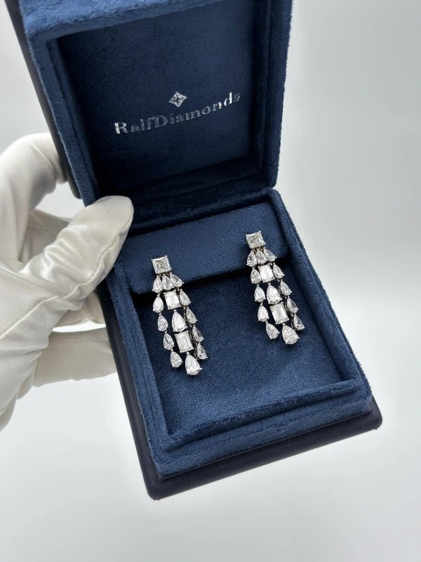 RalfDiamonds MIXCUT DIAMONDS 15.32 CT EARRINGS RFD15.32CT 5