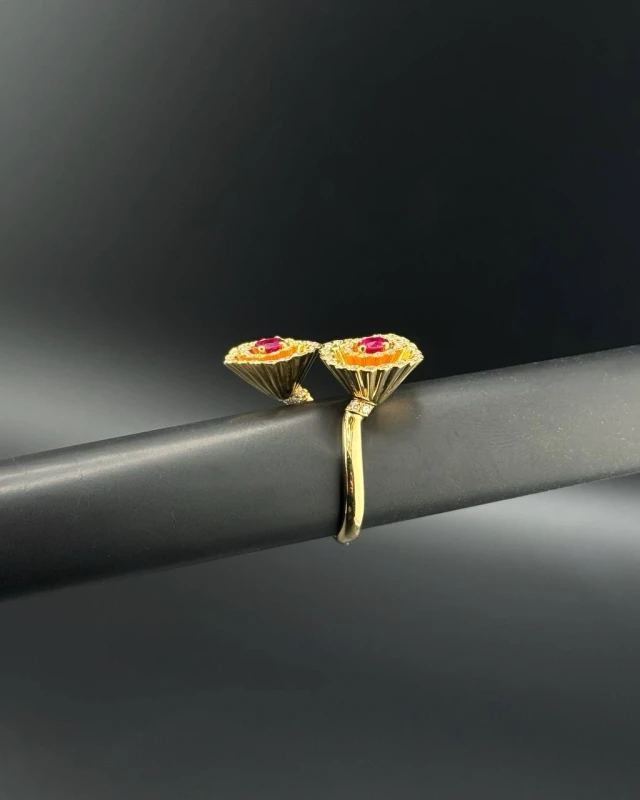 Boucheron FROU FROU EXQUISITION CONFIDENCES RING, RUBIES AND DIAMONDS, YELLOW GOLD JRG0073554 9