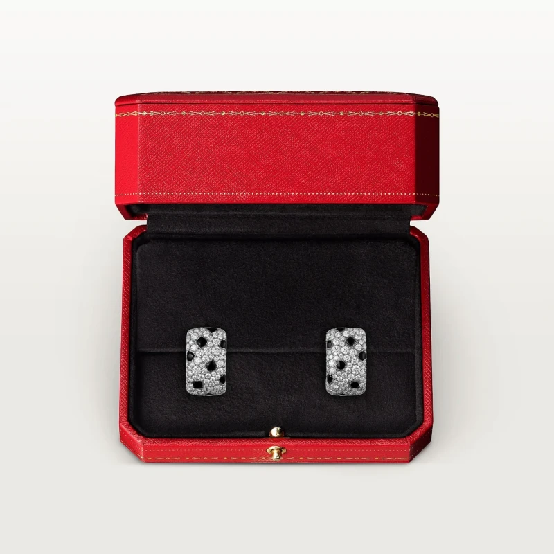 Cartier Panthère de Cartier earrings, paved N8515211 5