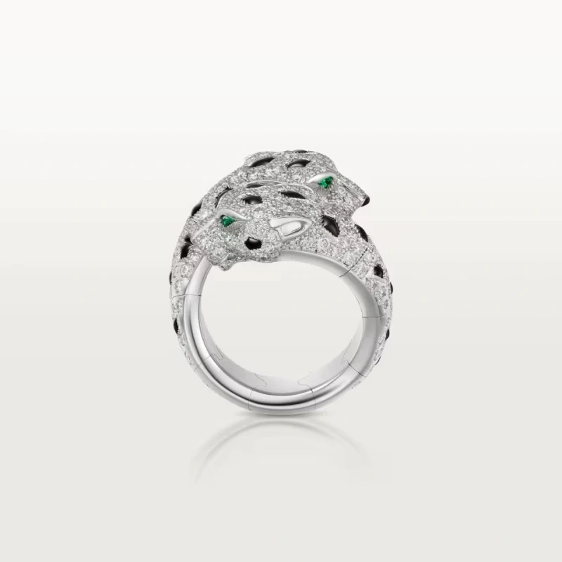 Cartier Panthère de Cartier ring, articulated, paved (SIZE 52) N4781054 4