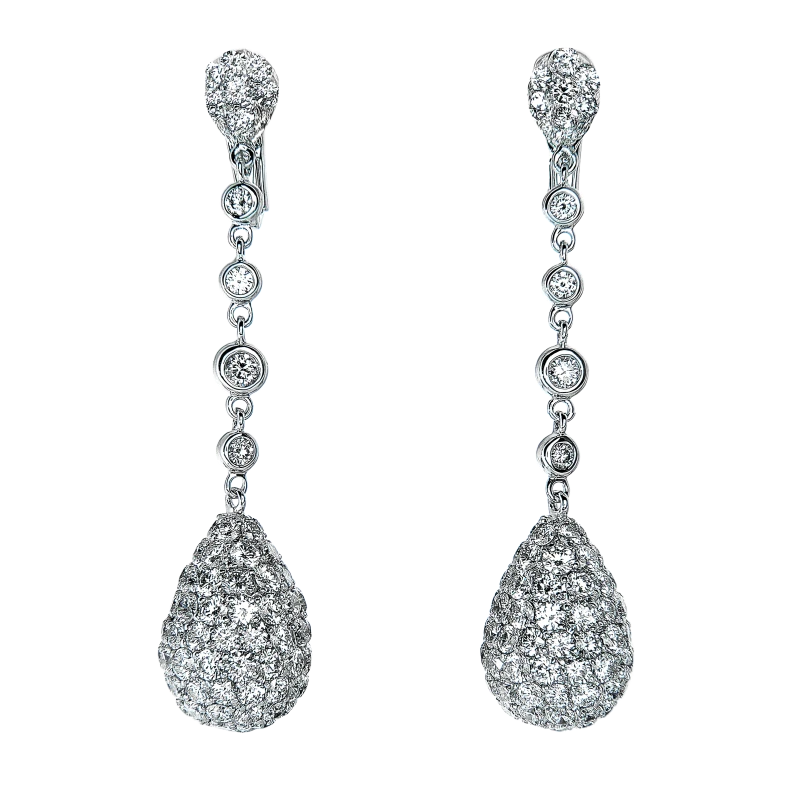 ROUND DIAMONDS 6.67 CT EARRINGS