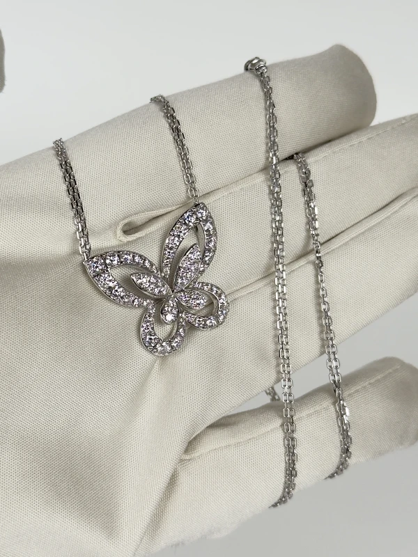 GRAFF Butterfly Silhouette Large Diamond Pendant RGP809 5