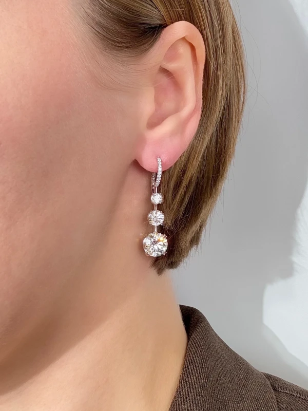 RalfDiamonds СЕРЬГИ С БРИЛЛИАНТАМИ 3.15 CT L/SI1 - 3.11 CT L/SI1 3.15 CT L/SI1 - 3.11 CT L/SI1 3